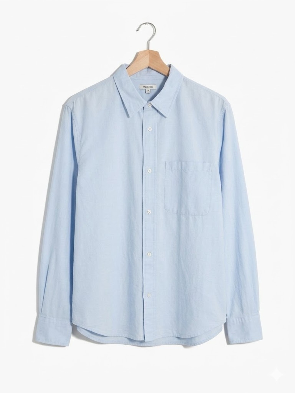 Madewell Everyday Twill Button-Up Shirt City Blue XL NWT Mens Long Sleeve